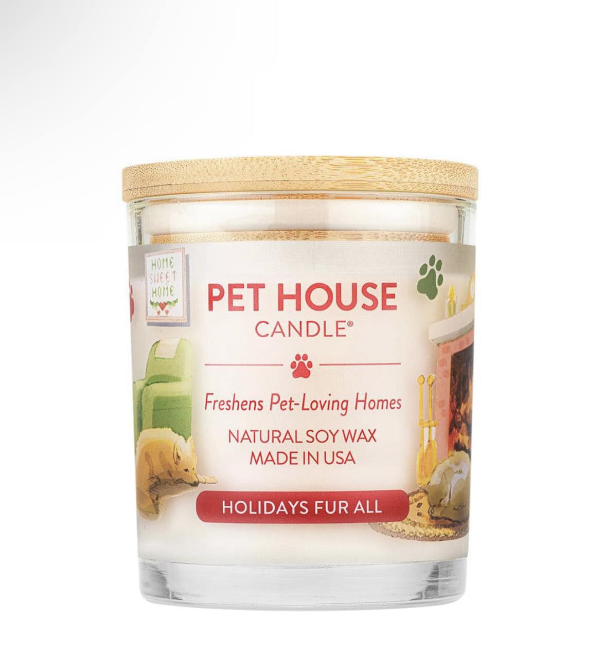 Bougie Voeux de saison pour tous - Holidays Fur All