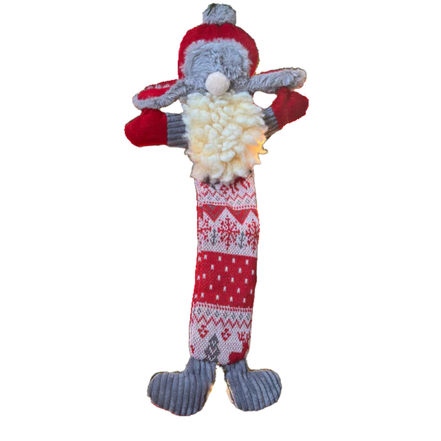 GNOME PÈRE NOEL NORDIQUE À BONNET DE TRAPPEUR