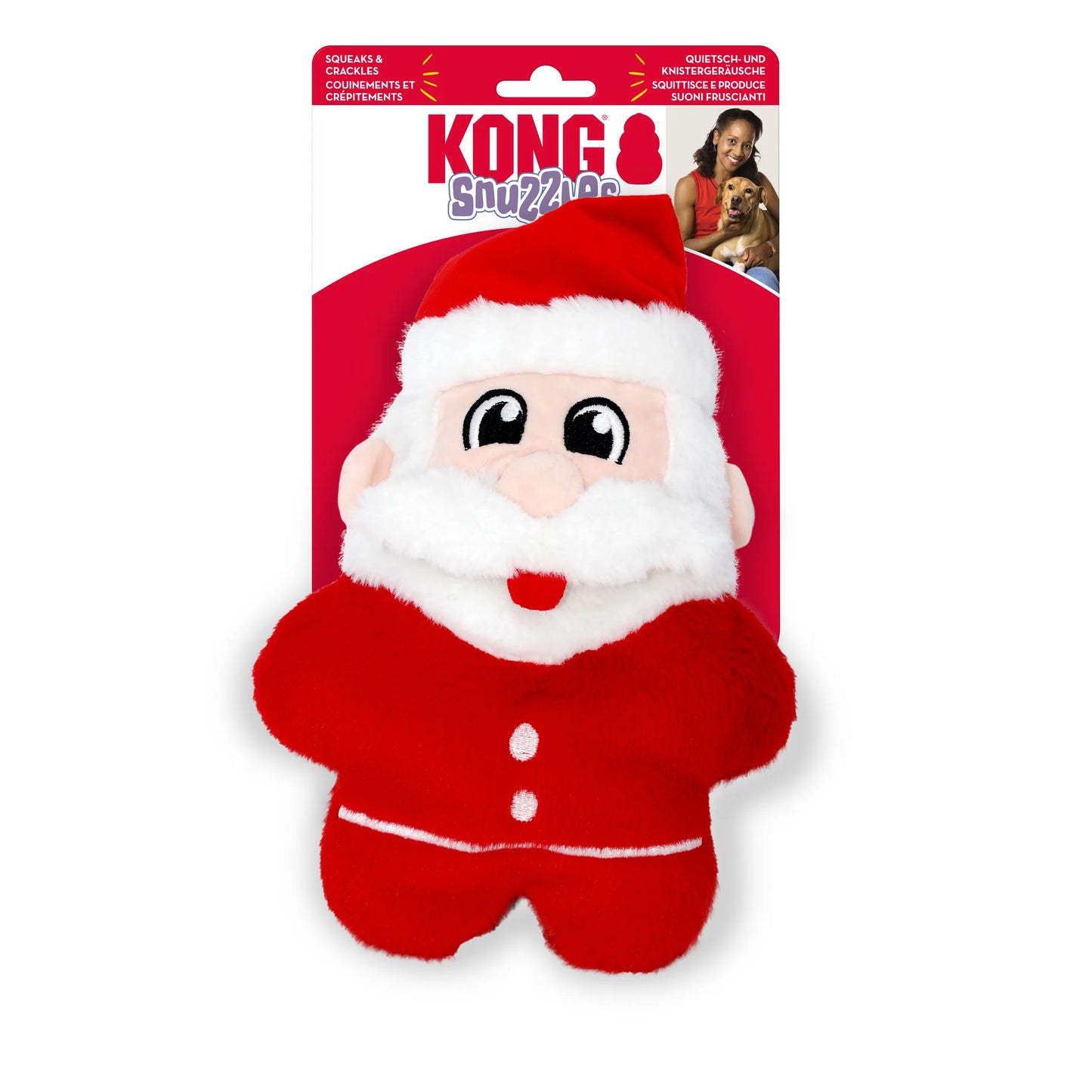 Jouet KONG SNUZZLES PÈRE NOËL