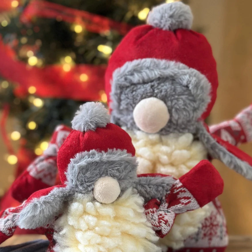 GNOME PÈRE NOEL AVEC BONNET DE TRAPPEUR